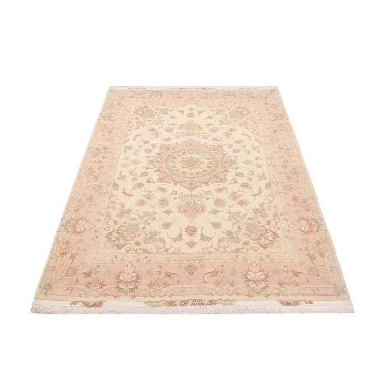 Täbriz - 50 Raj Teppich 150x218cm - Perserteppich - beige