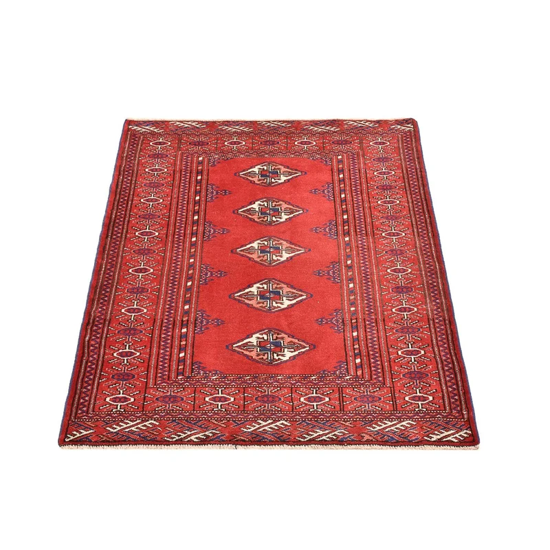 Turkaman Teppich - 87 x 115 cm - rot