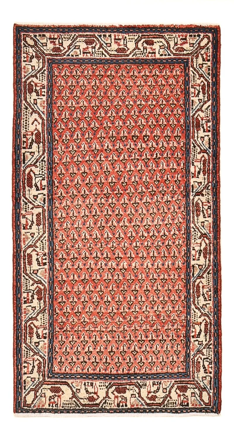 Mir Teppich 65x121cm - Perserteppich - rost