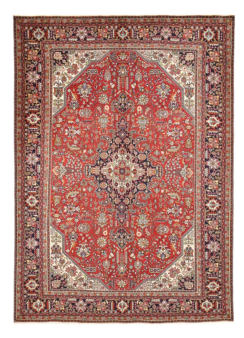 Täbriz Teppich 245x340cm - Perserteppich - rot