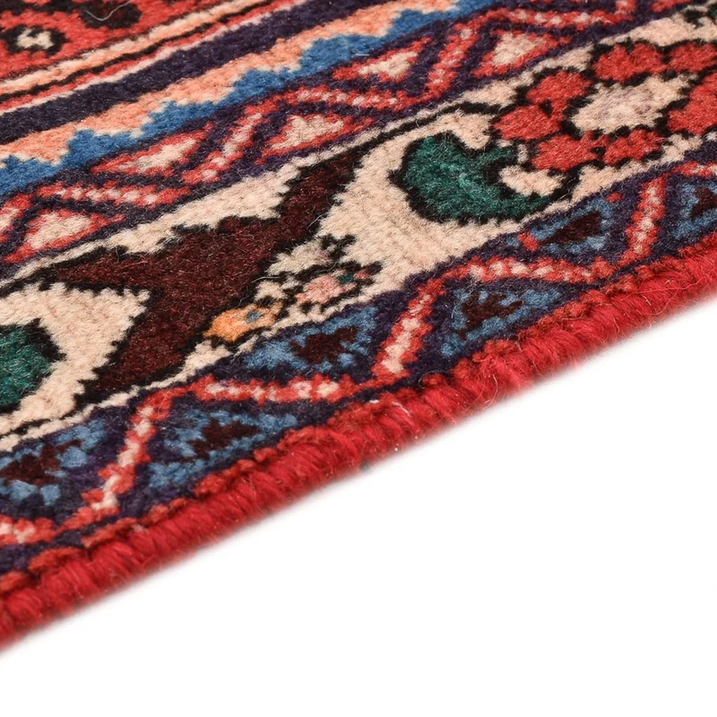 Hamadan Teppich 97x142cm - Perserteppich - rot