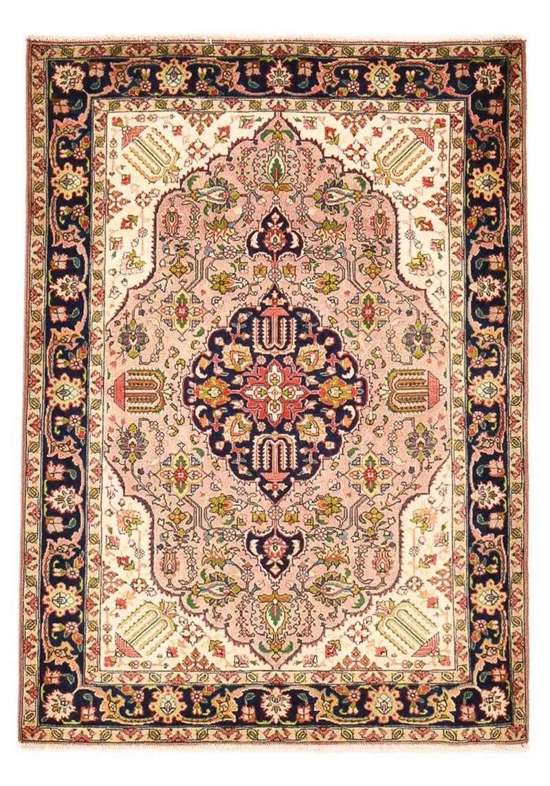 Täbriz Teppich 100x140cm - Perserteppich - beige