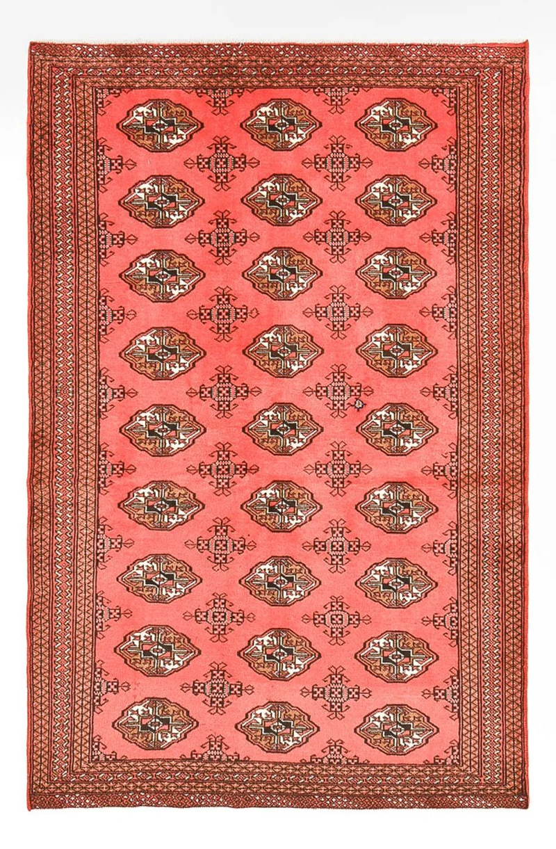 Hamadan Teppich 131x195cm - Perserteppich - rot