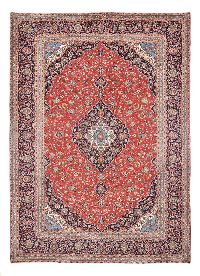 Keshan Teppich 286x395cm - Perserteppich - rot