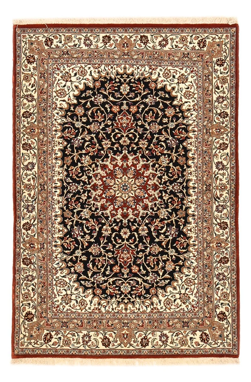 Ilam Teppich 103x154cm - Perserteppich - dunkelblau