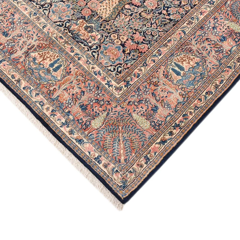 Rafsanjan Teppich 200x290cm - Perserteppich - dunkelblau