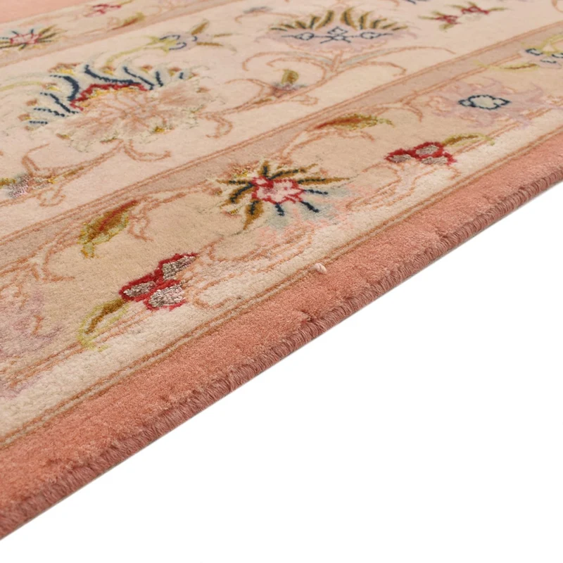 Täbriz - 50 Raj Teppich 248x305cm - Perserteppich - hellrot