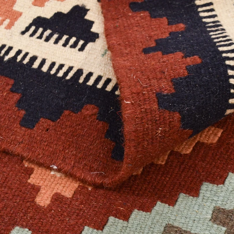 Kelim Fars Teppich 100x143cm - mehrfarbig