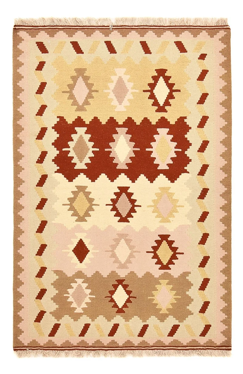 Kelim Fars Teppich 103x155cm - mehrfarbig