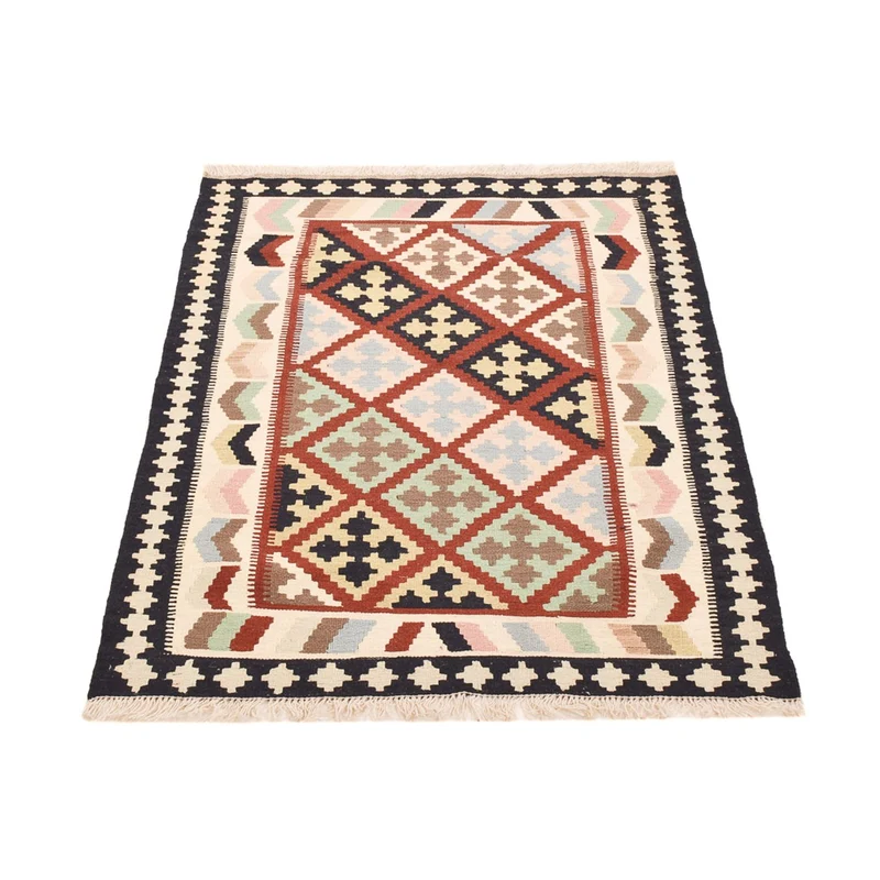 Kelim Fars Teppich 98x145cm - mehrfarbig