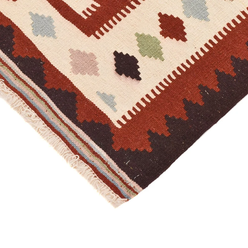 Kelim Fars Teppich 103x137cm - mehrfarbig
