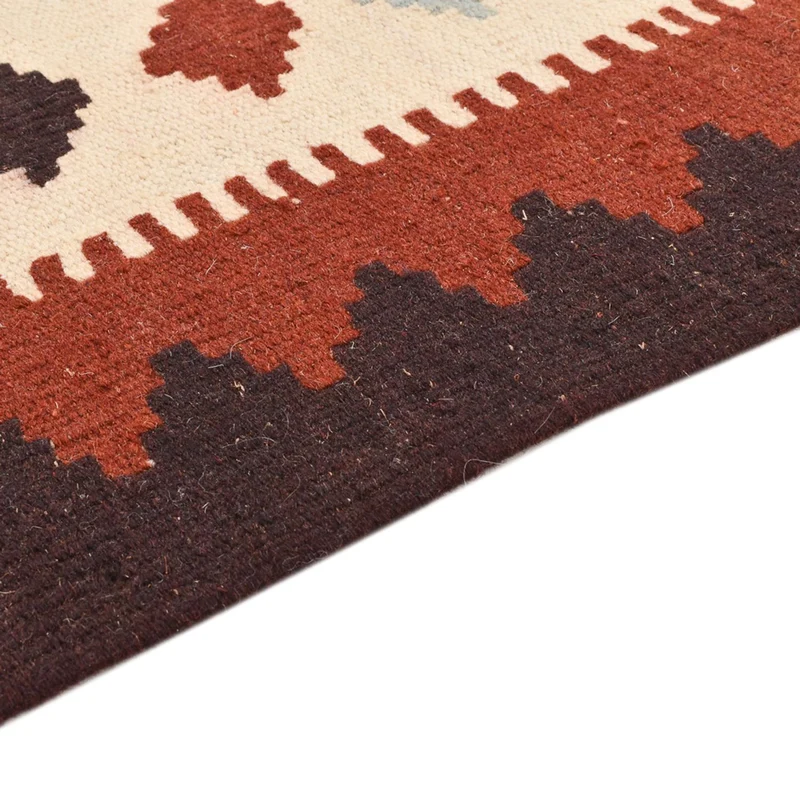 Kelim Fars Teppich 103x137cm - mehrfarbig