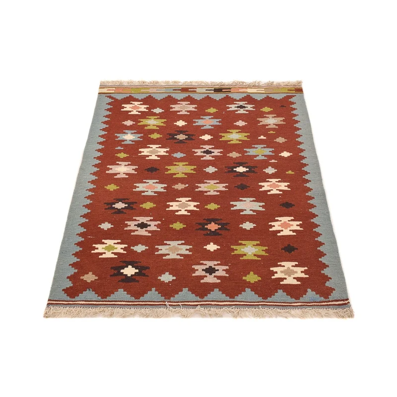 Kelim Fars Teppich 100x134cm - mehrfarbig