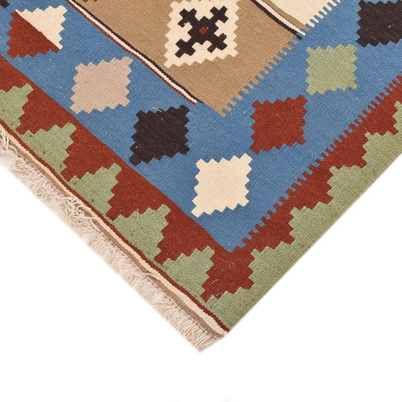 Kelim Fars Teppich 103x140cm - mehrfarbig