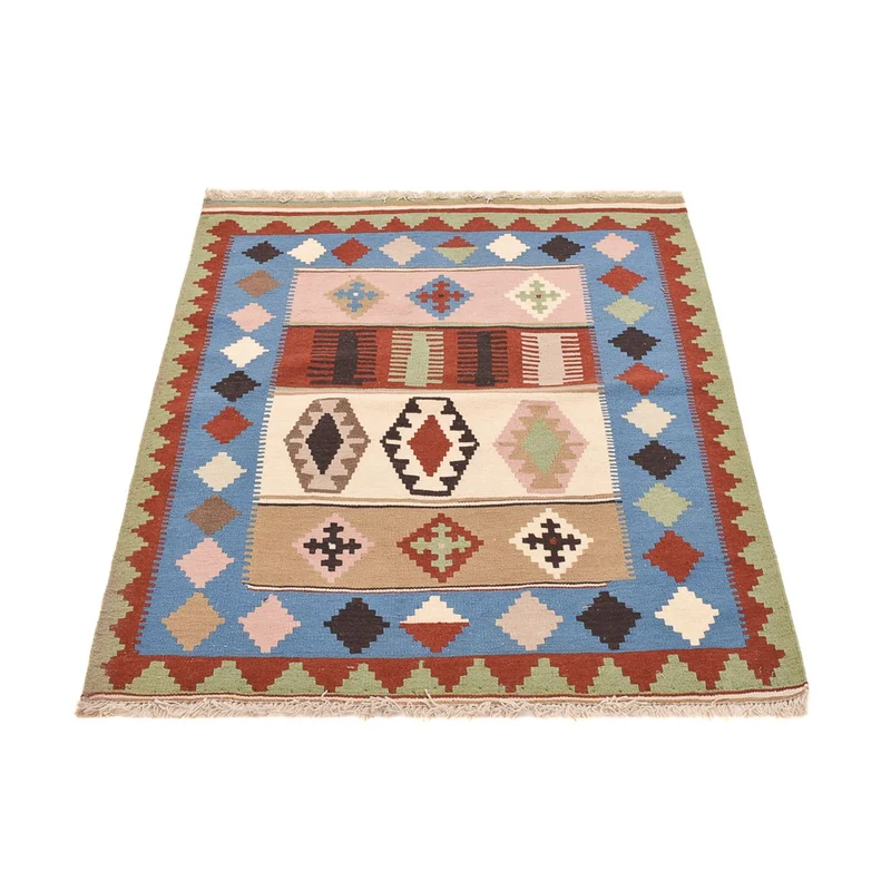 Kelim Fars Teppich 103x140cm - mehrfarbig