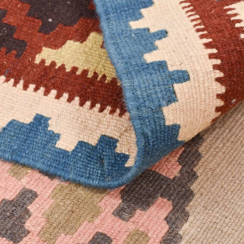 Kelim Fars Teppich 103x146cm - mehrfarbig