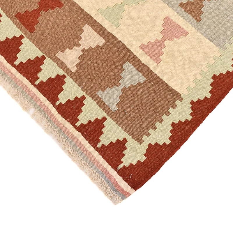 Kelim Fars Teppich 100x147cm - mehrfarbig