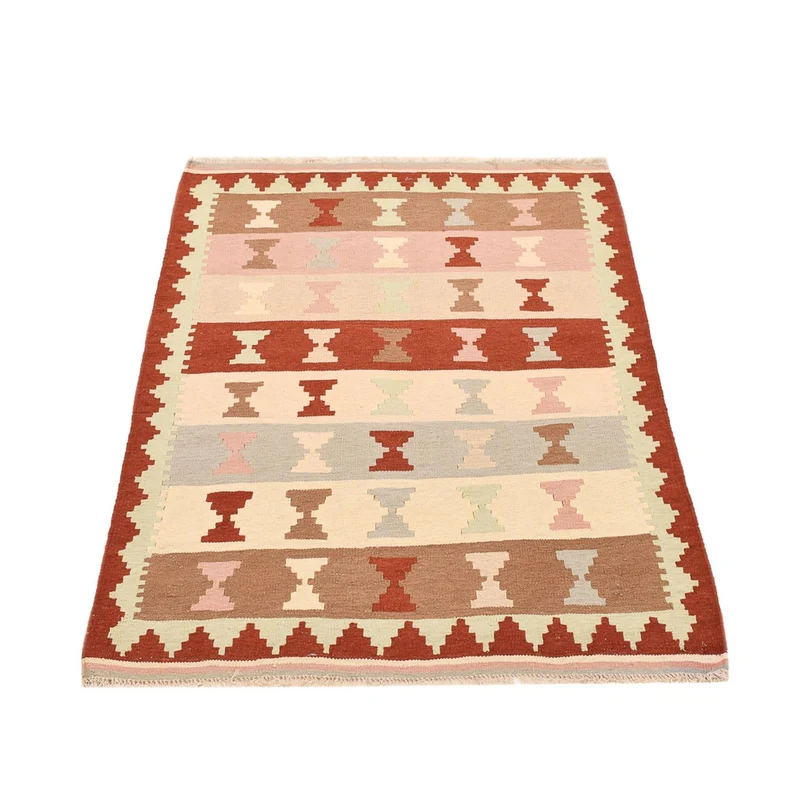 Kelim Fars Teppich 100x147cm - mehrfarbig