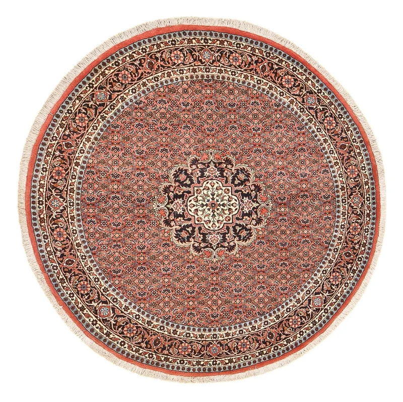 Bidjar Teppich 150x150cm - Perserteppich - hellrot