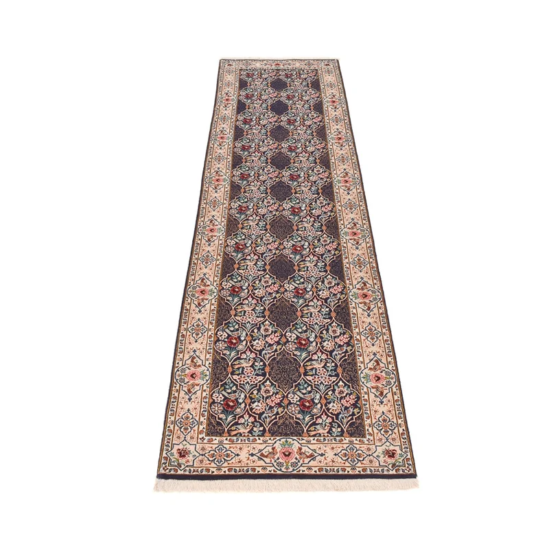 Ilam Teppich 80x300cm - Perserteppich - dunkelblau