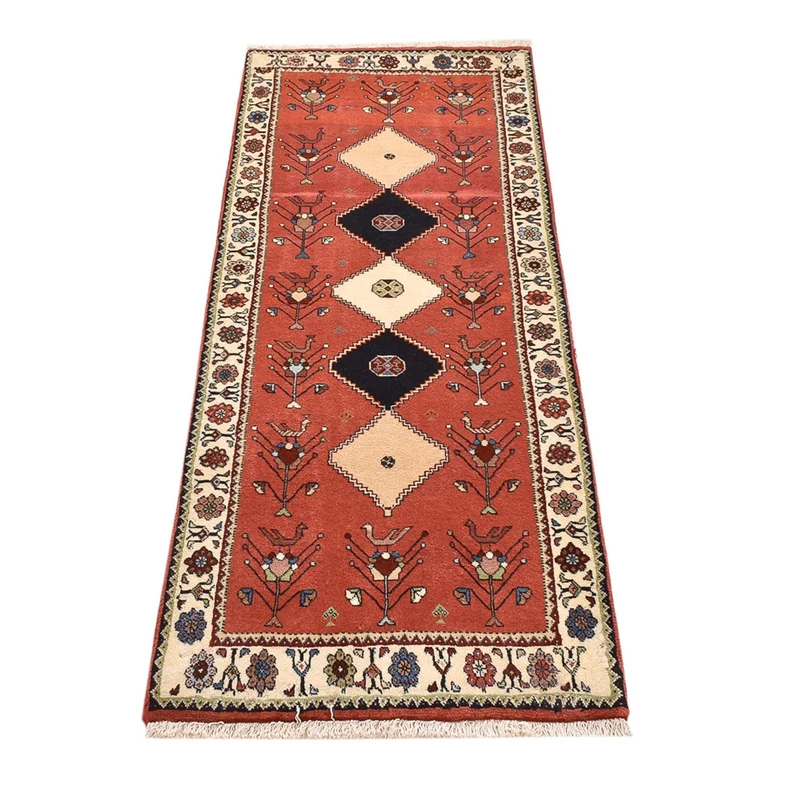 Kaschkuli Teppich 65x162cm - Perserteppich - hellrot