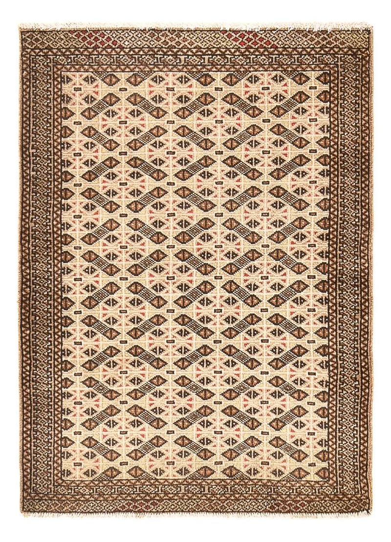 Turkaman Teppich 84x117cm - Orientteppich - sand