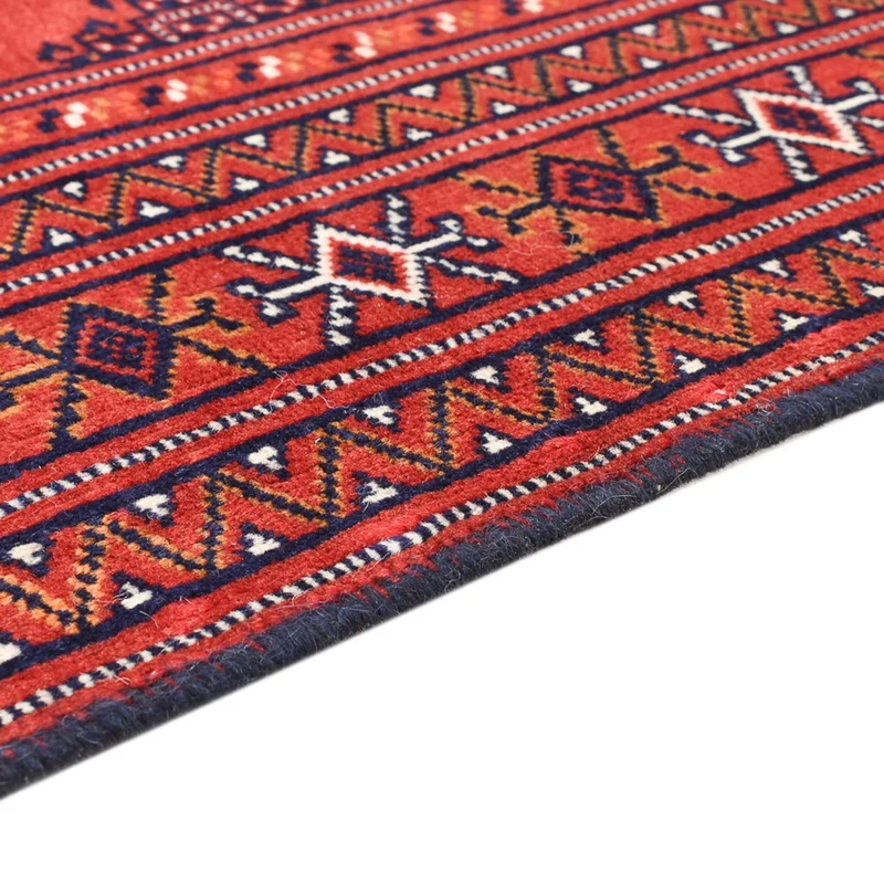 Turkaman Teppich - 88 x 109 cm - rot