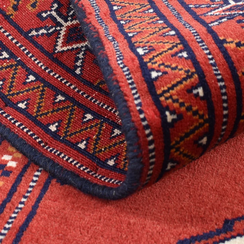Turkaman Teppich - 88 x 109 cm - rot