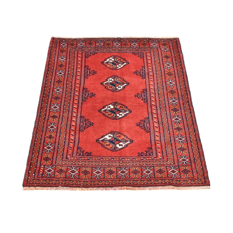 Turkaman Teppich - 88 x 109 cm - rot