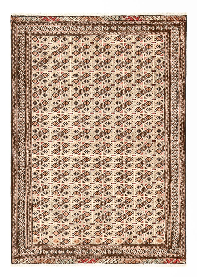 Turkaman Teppich 100x141cm - Orientteppich - sand