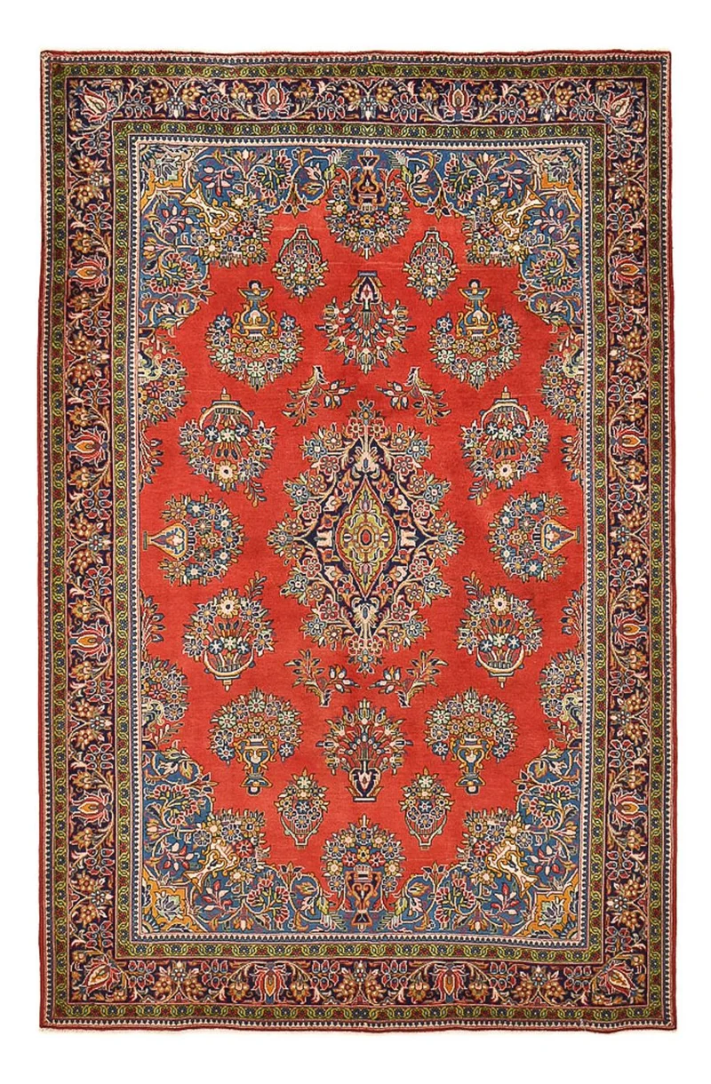Golpayegan Teppich 218x333cm - Perserteppich - rot