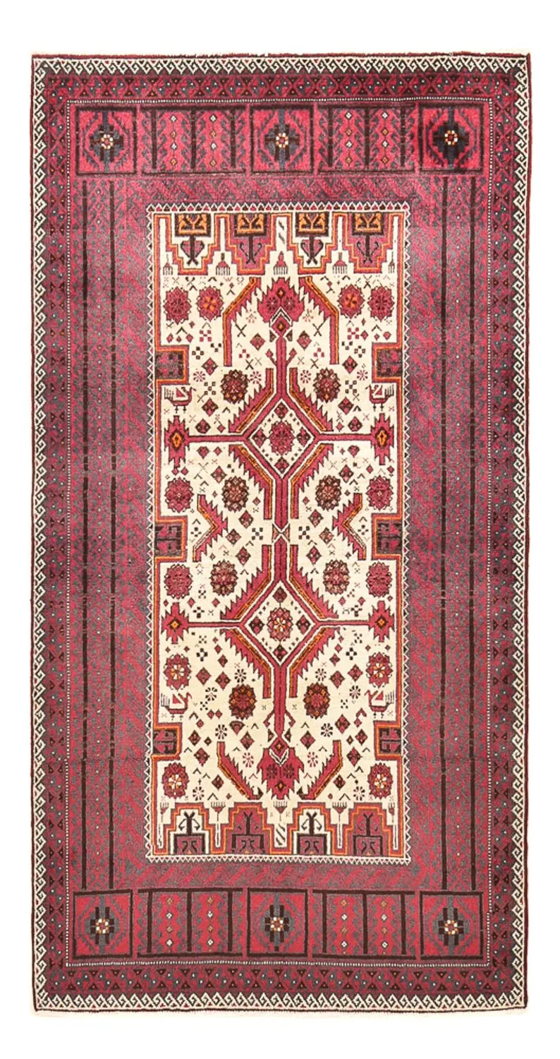 Belutsch Teppich 102x198cm - Orientteppich - lila