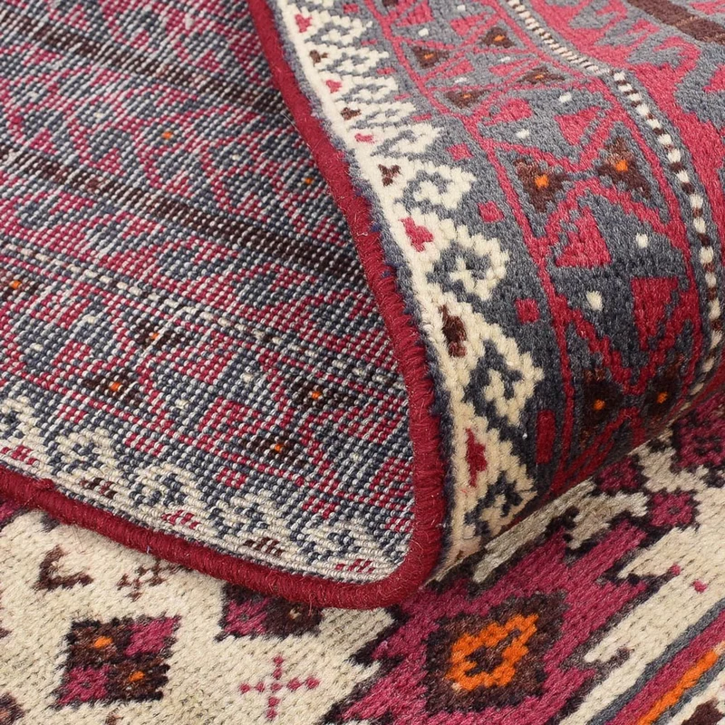 Belutsch Teppich 102x198cm - Orientteppich - lila