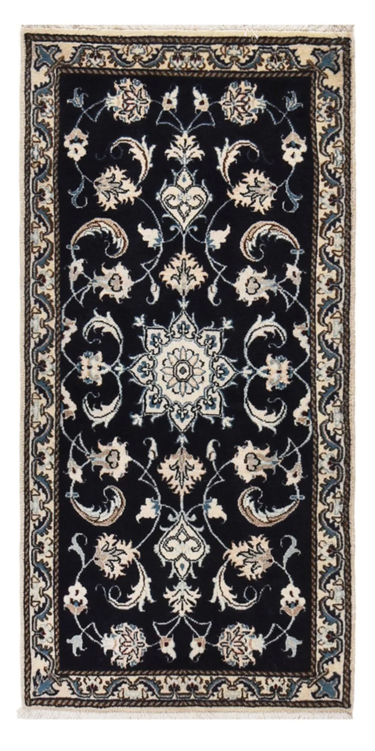 Nain - 12La Teppich 66x138cm - Perserteppich - dunkelblau