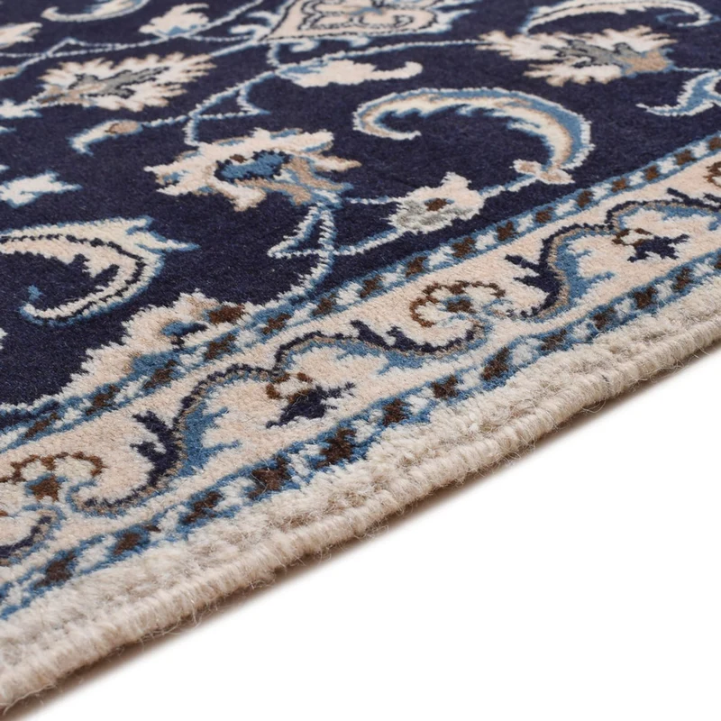Nain - 12La Teppich 70x133cm - Perserteppich - dunkelblau