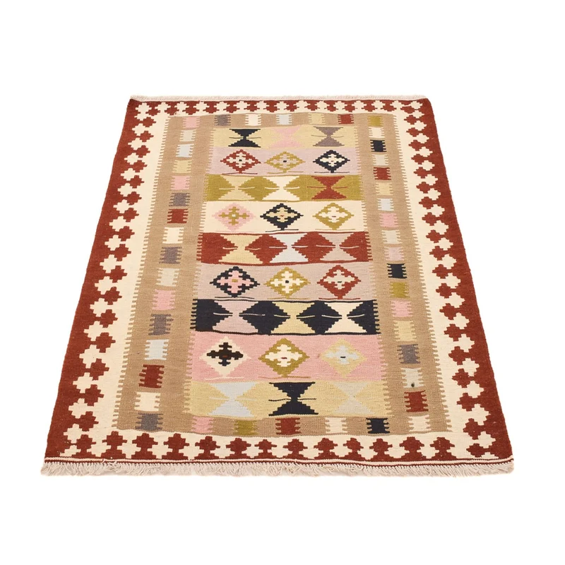 Kelim Fars Teppich 102x150cm - mehrfarbig