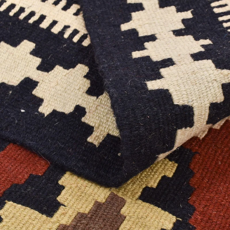 Kelim Fars Teppich 104x145cm - mehrfarbig