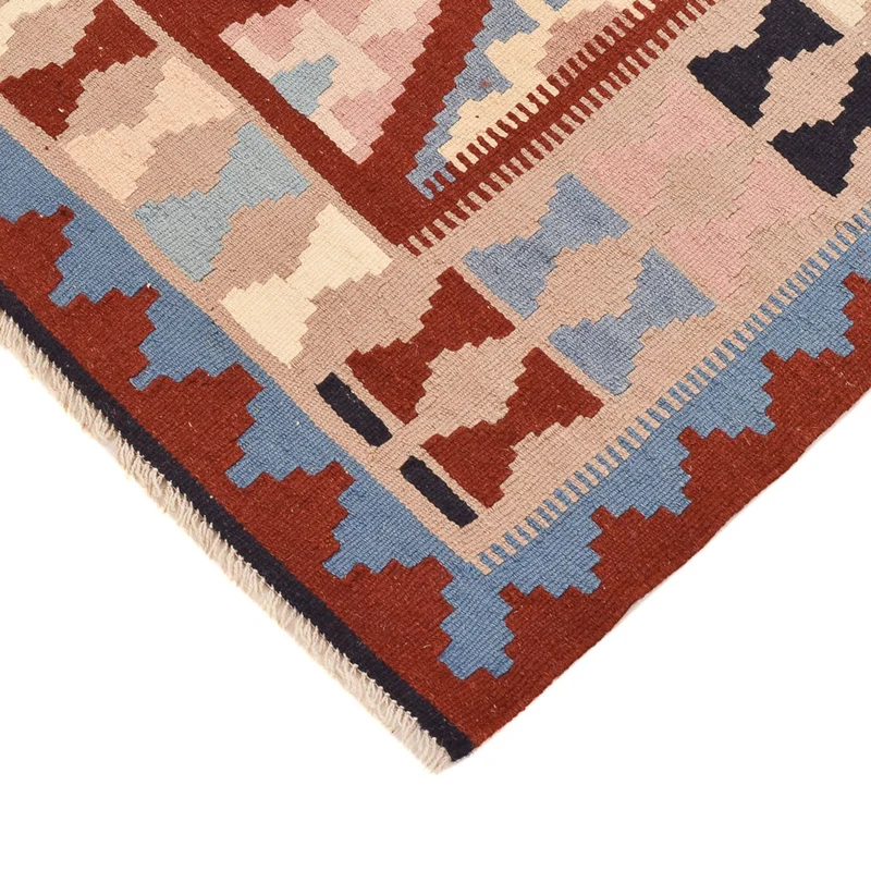 Kelim Fars Teppich 100x142cm - mehrfarbig