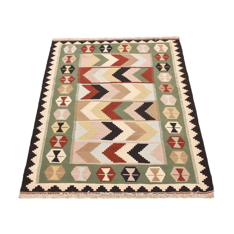 Kelim Fars Teppich 108x147cm - mehrfarbig