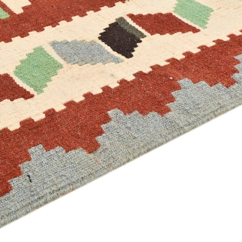 Kelim Fars Teppich 102x145cm - mehrfarbig