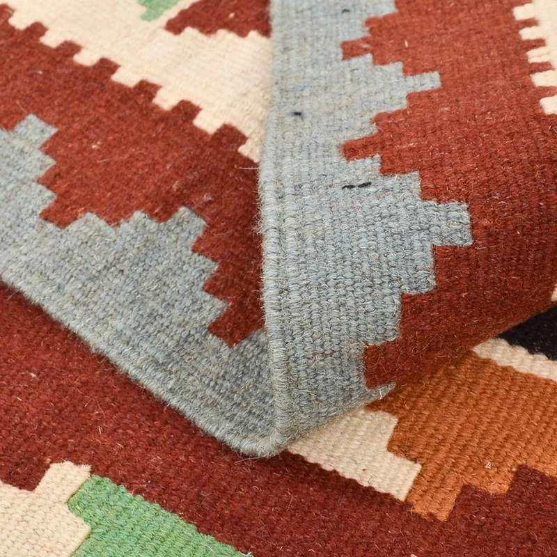 Kelim Fars Teppich 102x145cm - mehrfarbig