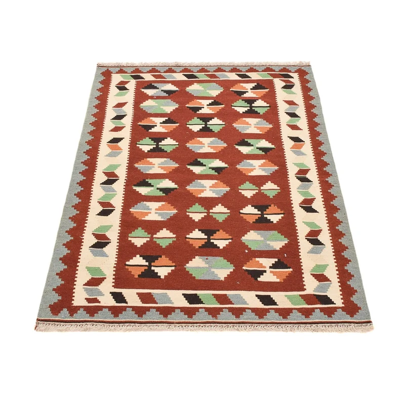 Kelim Fars Teppich 102x145cm - mehrfarbig