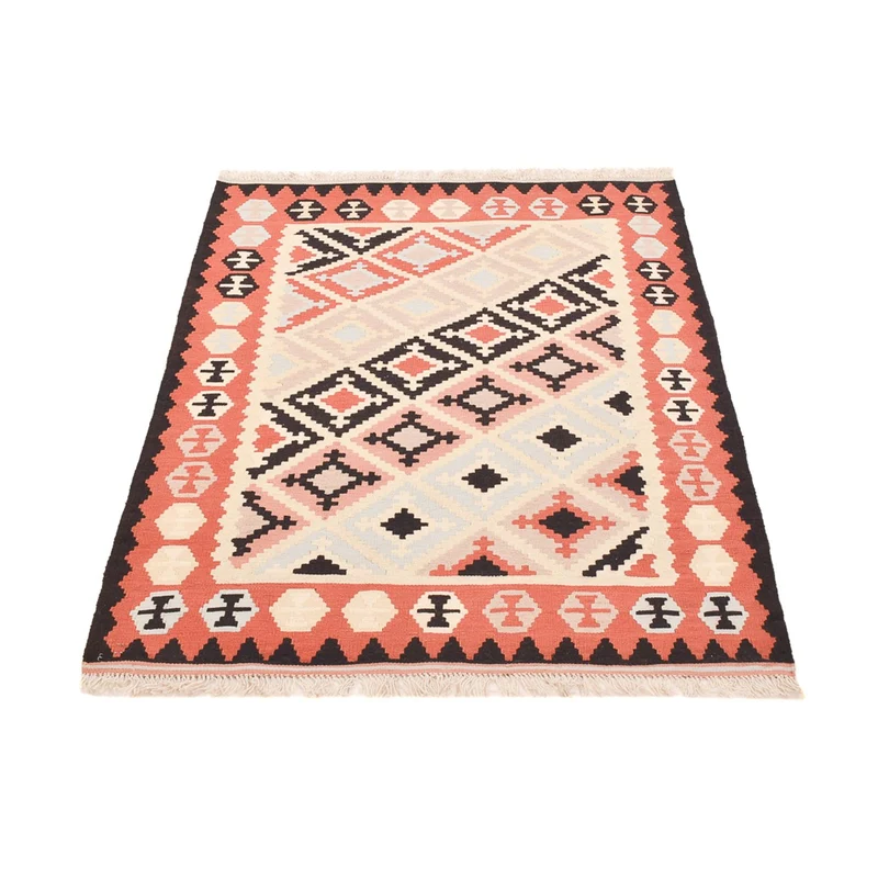 Kelim Fars Teppich 102x145cm - mehrfarbig