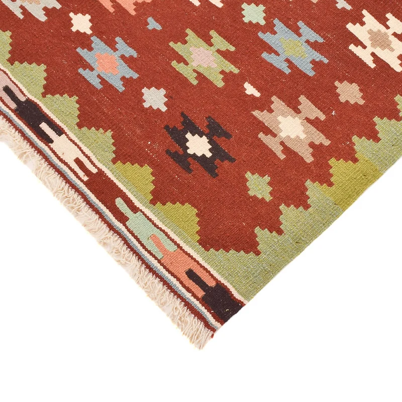 Kelim Fars Teppich 97x132cm - mehrfarbig
