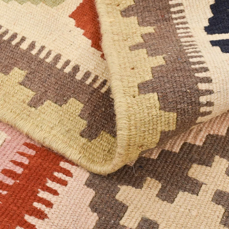 Kelim Fars Teppich 100x146cm - mehrfarbig