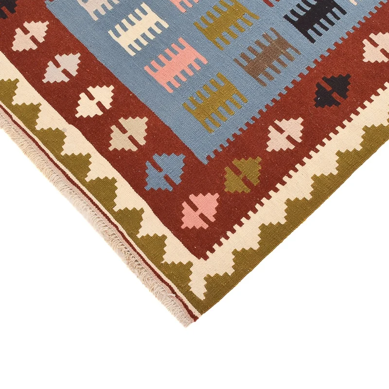 Kelim Fars Teppich 98x150cm - mehrfarbig