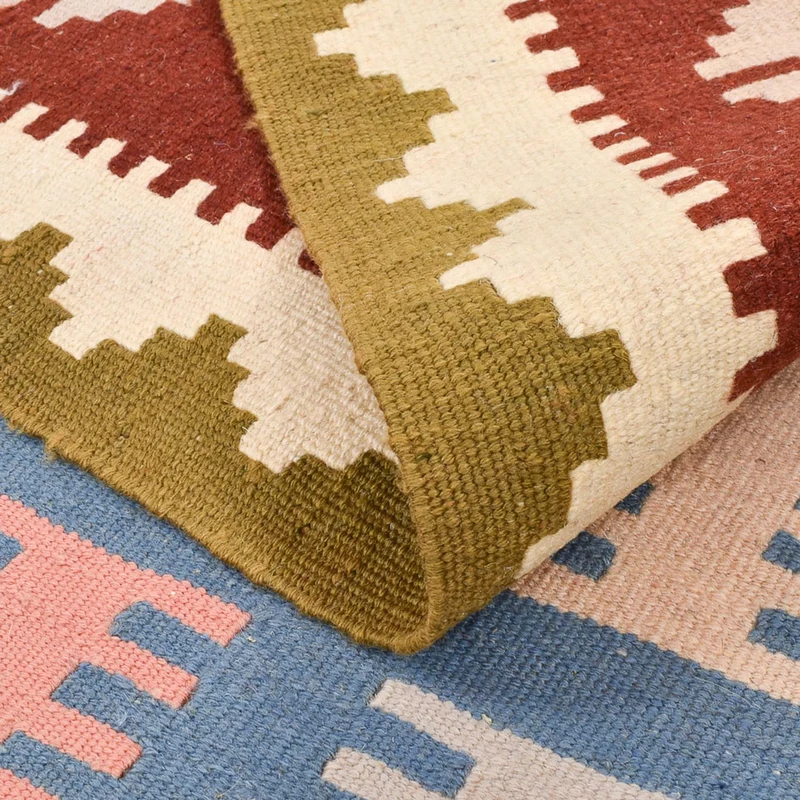 Kelim Fars Teppich 98x150cm - mehrfarbig