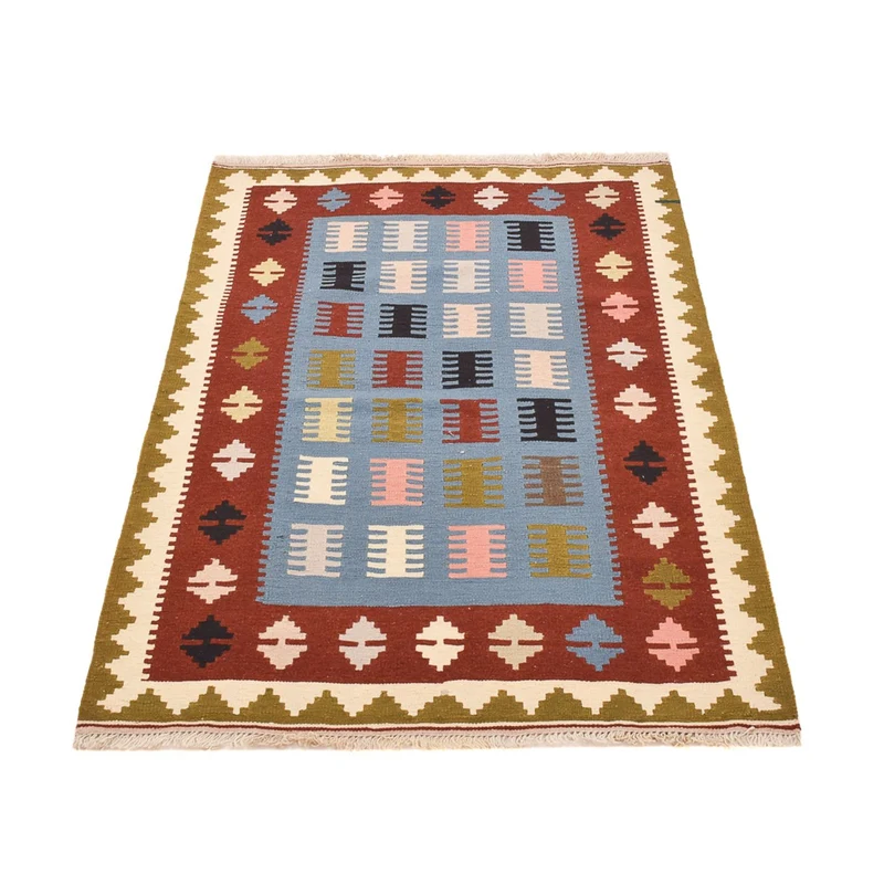 Kelim Fars Teppich 98x150cm - mehrfarbig