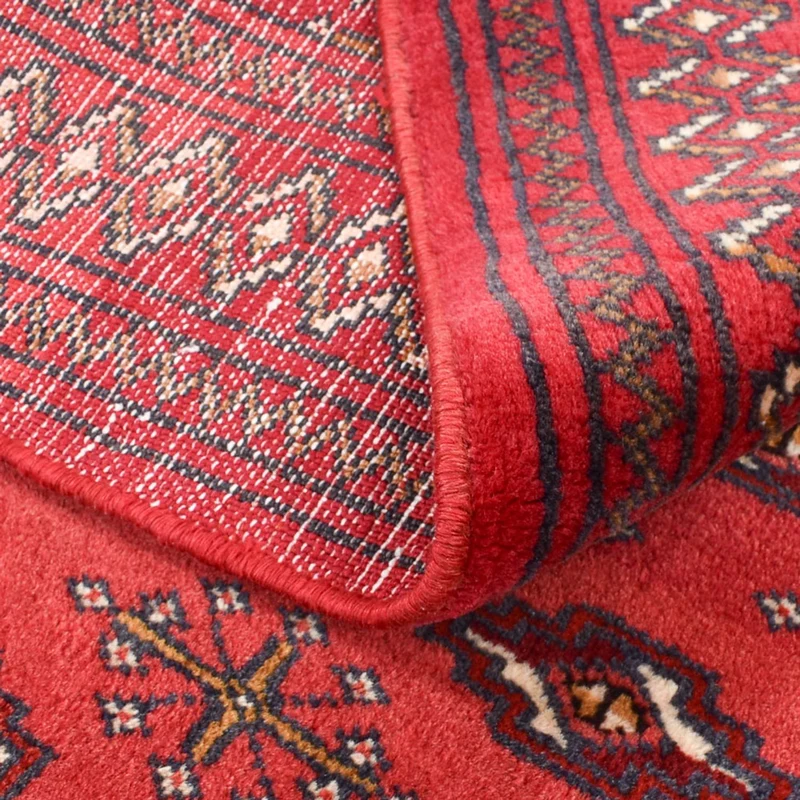 Turkaman Teppich 110x138cm - Orientteppich - rot
