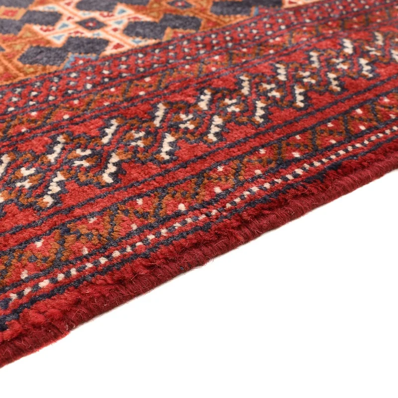 Turkaman Teppich 123x177cm - Orientteppich - rot